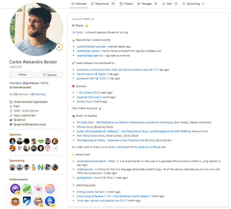 Carlos Alexandro Becker's GitHub profile