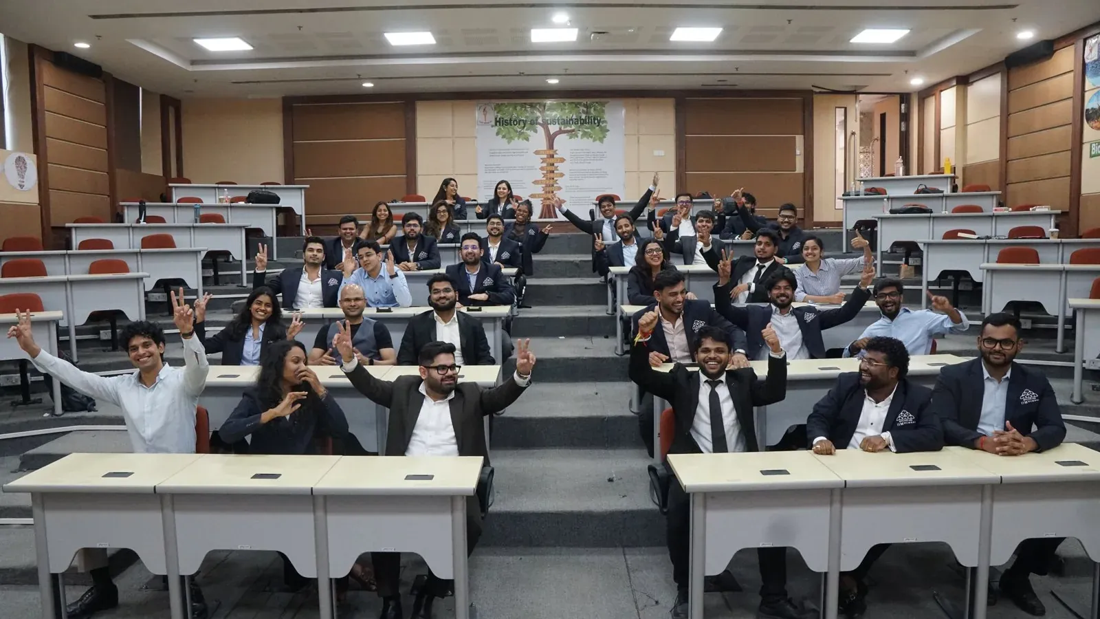 Participants in a lecture hall at IIM Mumbai
