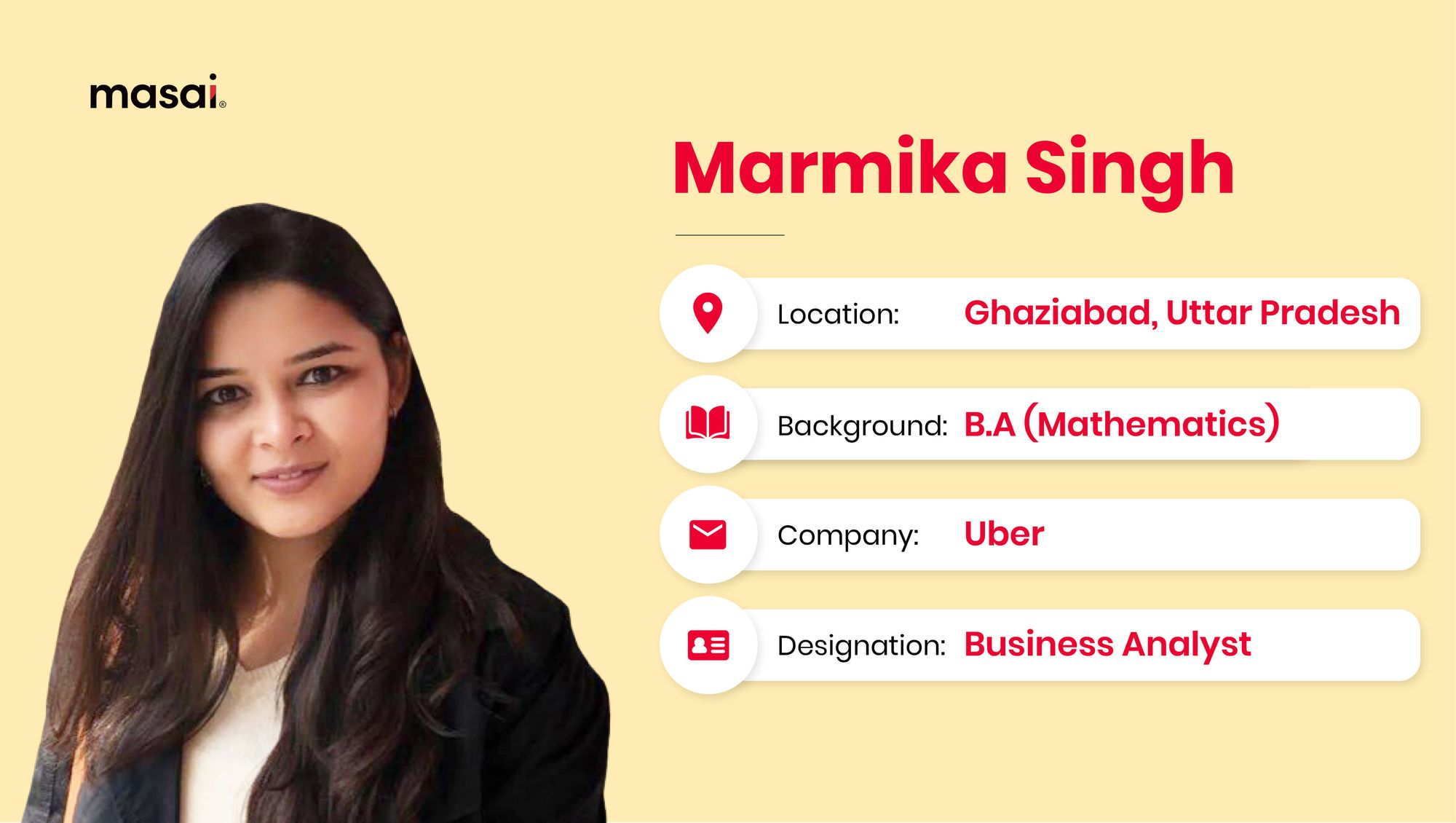 Marmika Singh- A Masai graduate now working at UBER