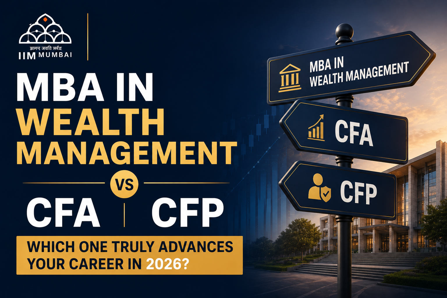 MBA in wealth management vs CFA vs CFP: which one truly advances your career in 2026?
