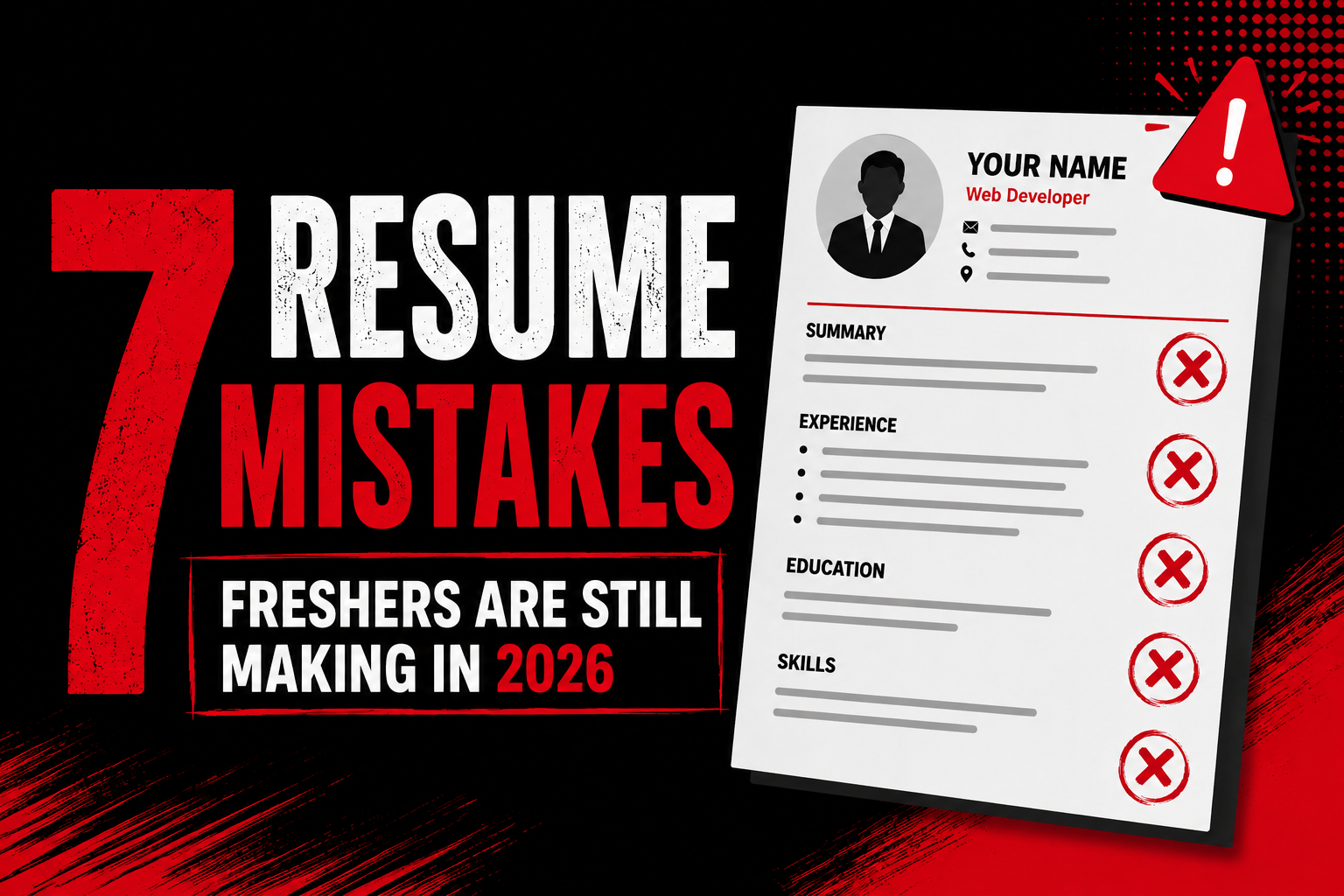 7 Resume mistakes freshers are still making in 2026 (And How to Fix Them)