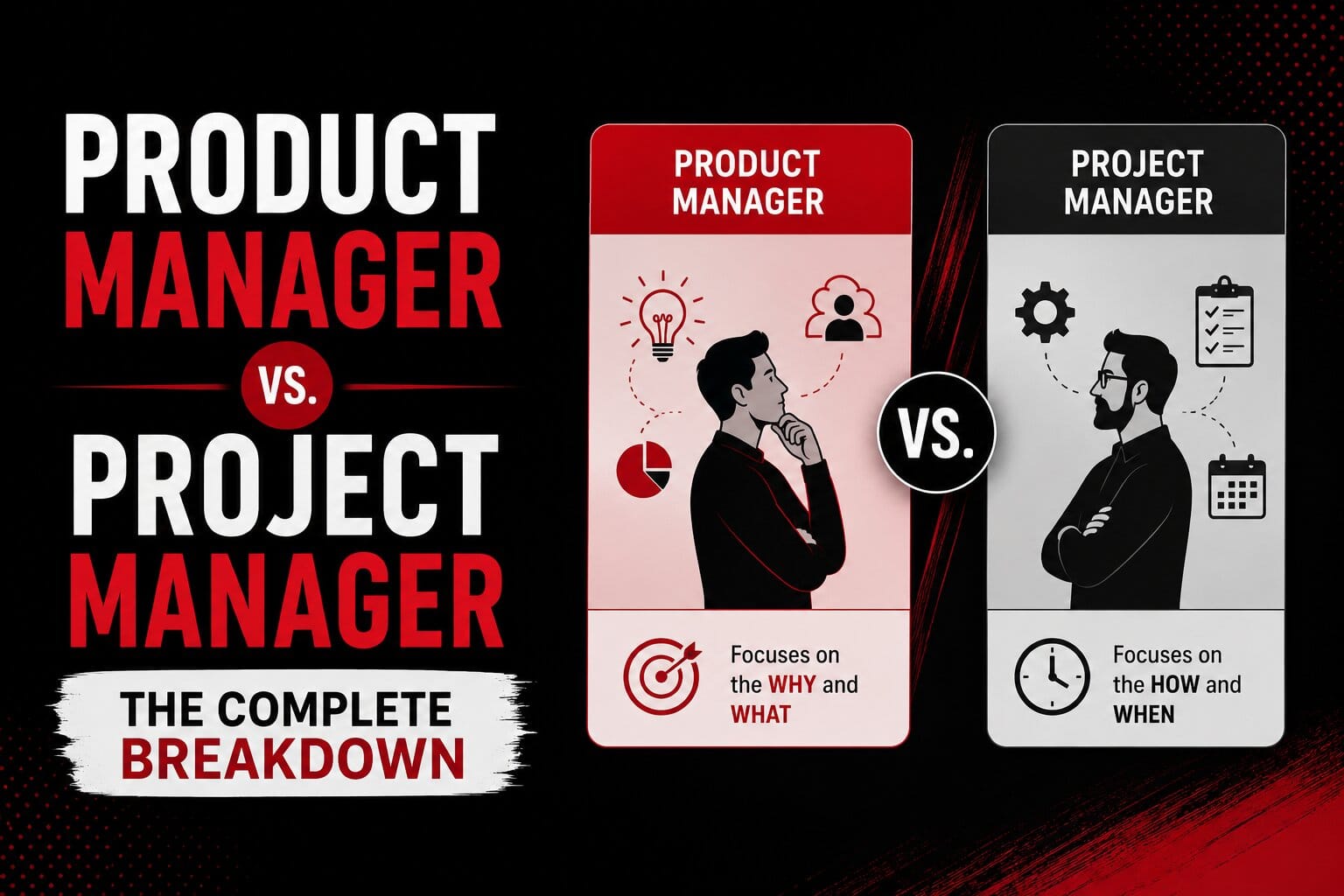 Product Manager vs. Project Manager: The Complete Breakdown