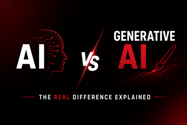 AI vs Generative AI: The real difference explained