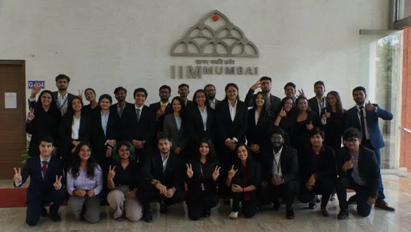 Participants at the IIM Mumbai campus, Powai